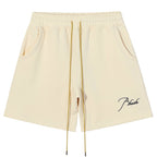 RHUDE Summer embroidery vintage drawstring Shorts