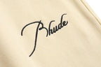 RHUDE embroidered slogan logo sweatpants