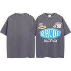 RHUDE Graphic-Print Cotton T-Shirt