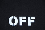 Off White Logo Drawstring Hoodie