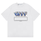 OFF WHITE Alphabet Arrow Pattern T-Shirts