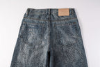 Purple Brand Crystal Diamond Jeans #100