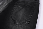 Purple Brand Crystal Diamond Denim Shorts #5104
