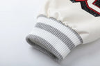 OFF WHITE Crystal Full Lea Varsity Jacket