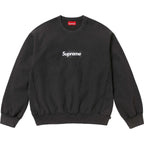 Supreme 25SS Washed Box Logo Crewneck Sweatshirts