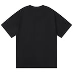 Purple Brand Logo Pattern Print T-Shirt