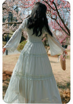 Sakura Matcha Fairycore Dress