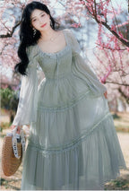 Sakura Matcha Fairycore Dress