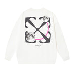 Off White Logo Cotton Sweatshirts