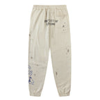 Saint Michael Logo Distressed Cotton Pant