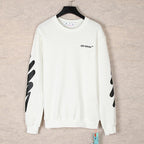 OFF WHITE Wavy Arrows Pattern Crewneck Sweatshirts