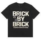 VLONE Cartoon graphic studded letter T-shirts