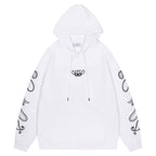 Off White Logo Drawstring Hoodie