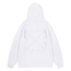 Off White Logo Drawstring Hoodie