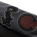 BAPE Leather Long Sleeve Baseball Jacket