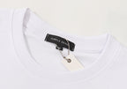 Purple Brand Logo Pattern Print T-Shirt